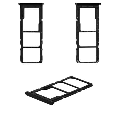 Тримач (лоток) SIM-карты Samsung SM-M325 Galaxy M32, чорний, Original (PRC) | держатель СИМ-карты