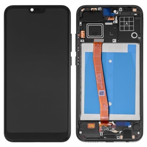 Дисплей Huawei Honor 10, COL-L29, COL-L29D, чорний | з тачскріном | в передній панелі | Original (PRC), з сканером (датчиком) відбитку пальця (Touch ID) | дисплейный модуль, экран