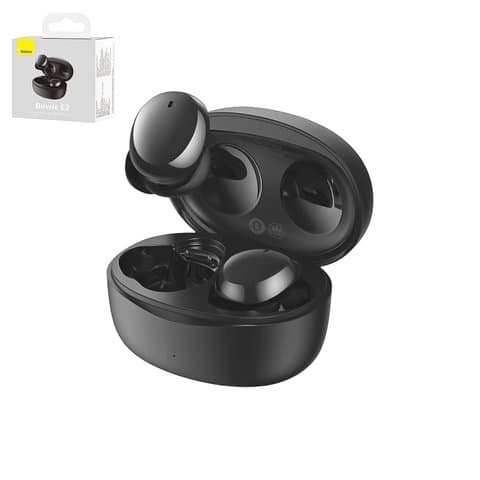 Наушники Baseus True Wireless Bowie E2, черная, с зарядным кейсом, USB тип-C, с USB кабелем тип-C, #NGTW090001
