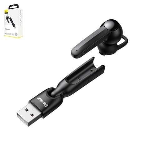 Наушники Baseus A05, вакуумнаяя, беспроводная, черная, c кабелем, #NGA05-01