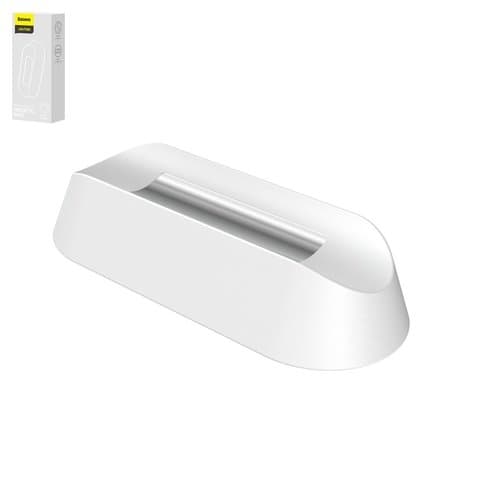 Тримач Baseus Stepless Dimming, білий, магнитный, клейкая основа, настольной лампы, пластик, #DGXC-B02 | держатель