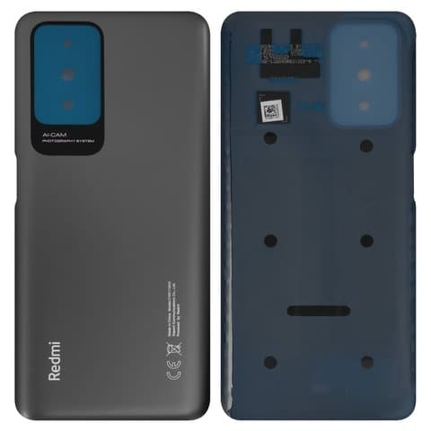 Задня кришка Xiaomi Redmi 10, 21061119AG, 21061119DG, чорна, сіра, Carbon Gray, Tarnish, Original (PRC) | корпус, задняя панель аккумулятора, АКБ, батареи
