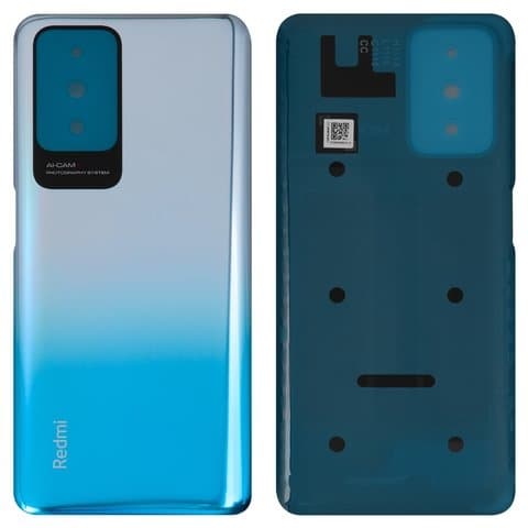 Задня кришка Xiaomi Redmi 10, 21061119AG, 21061119DG, блакитна, синя, Sea Blue, Original (PRC) | корпус, задняя панель аккумулятора, АКБ, батареи