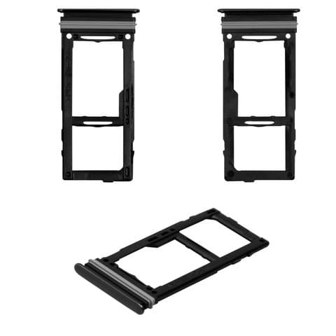 Тримач (лоток) SIM-карты Samsung SM-A528 Galaxy A52s 5G, чорний, Original (PRC) | держатель СИМ-карты