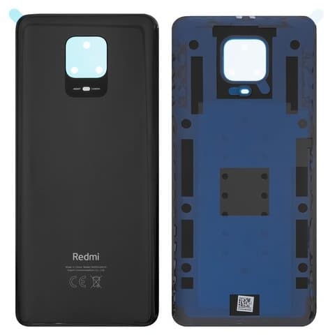Задня кришка Xiaomi Redmi Note 9S, Redmi Note 9 Pro, Redmi Note 9 Pro Max, M2003J6A1G, M2003J6B2G, чорна, сіра, Interstellar Black, оригинал (Сервис-Центр) | корпус, задняя панель аккумулятора, АКБ, батареи