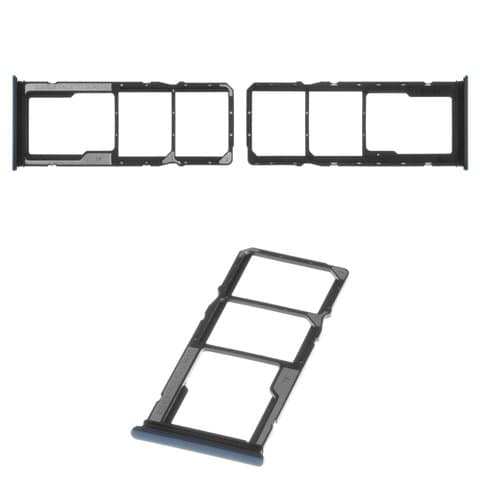 Тримач (лоток) SIM-карты Xiaomi Redmi 8, M1908C3IC, MZB8255IN, M1908C3IG, M1908C3IH, синій, Original (PRC) | держатель СИМ-карты