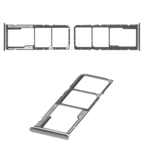 Тримач (лоток) SIM-карты Xiaomi Redmi 9A, M2006C3LG, M2006C3LI, M2006C3LC, сірий, Carbon Gray, Original (PRC) | держатель СИМ-карты
