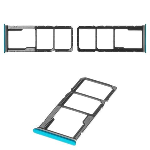 Тримач (лоток) SIM-карты Xiaomi Redmi 9A, M2006C3LG, M2006C3LI, M2006C3LC, зеленый, Original (PRC) | держатель СИМ-карты