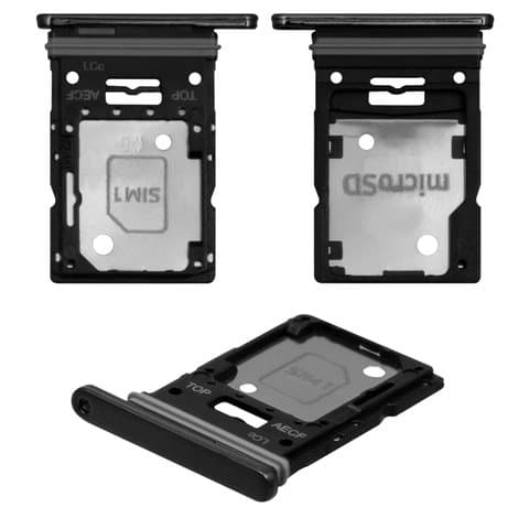 Тримач (лоток) SIM-карты Samsung SM-A536 Galaxy A53 5G, чорний, Original (PRC) | держатель СИМ-карты