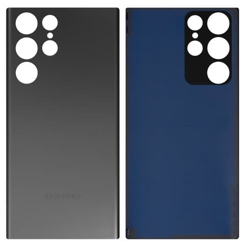 Задня кришка Samsung SM-S908 Galaxy S22 Ultra 5G, сіра, Graphite, Original (PRC) | корпус, задняя панель аккумулятора, АКБ, батареи