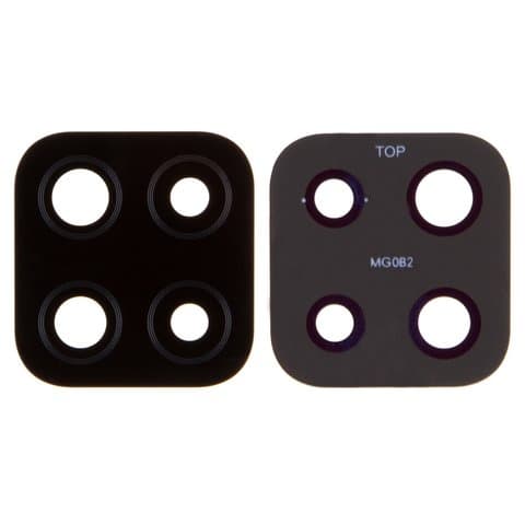 Стекло камеры Samsung SM-M127 Galaxy M12, черное, Original (PRC)