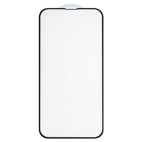 Захисне скло Apple iPhone 13, iPhone 13 Pro, iPhone 14, iNobi, Full Glue, сумісне з чохлом (клей по всей площади стекла), чорне, 6D | Закаленное защитное стекло