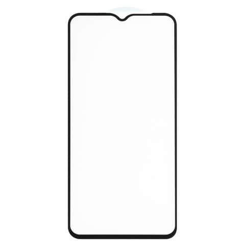 Захисне скло Samsung SM-A032 Galaxy A03 Core, чорне, 5D, iNobi, Full Glue, клей на усій поверхні, сумісне з чохлом | Закаленное защитное стекло