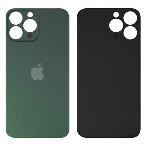 Задня кришка Apple iPhone 13 Pro, зелена, Alpine Green, не потрібно знімати скло камери, big hole, Original (PRC) | корпус, крышка аккумулятора, АКБ, батареи