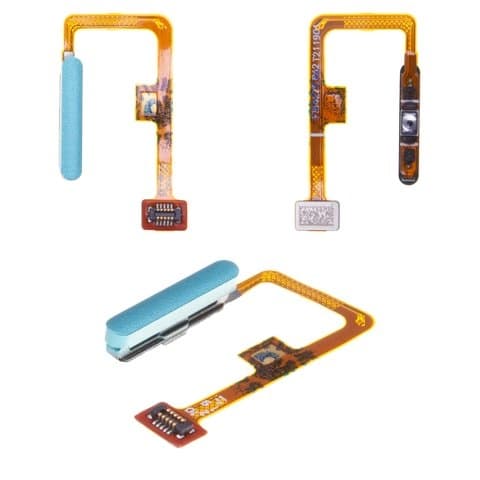 Шлейф Xiaomi Mi 11 Lite, Mi 11 Lite 5G, M2101K9AG, M2101K9AI, M2101K9C, M2101K9G, M2101K9R, кнопки включения, боковая клавиша, для сканера отпечатка пальца (Touch ID), зелений, Mint Green, Original (PRC)