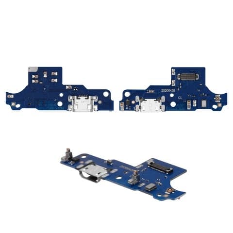 Плата зарядки Motorola Moto E7 Plus, XT2081-1, шлейф коннектора зарядки, с микрофоном, High Copy