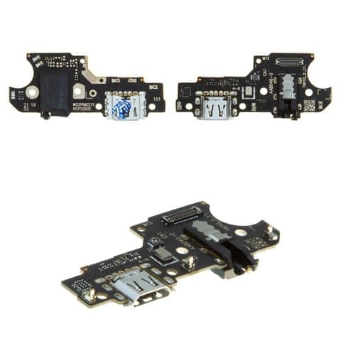 Плата зарядки Realme C21Y, шлейф коннектора зарядки, коннектора наушников, с микрофоном, High Copy