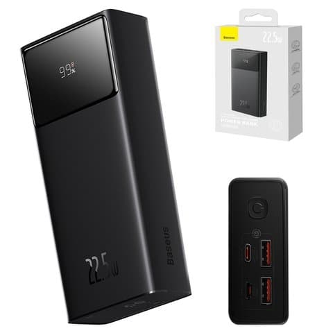Power bank Baseus Star-Lord Digital, 20000 мАч, с USB кабелем тип-C, чорний, Fast Charge, 22,5 Вт, #PPXJ060001