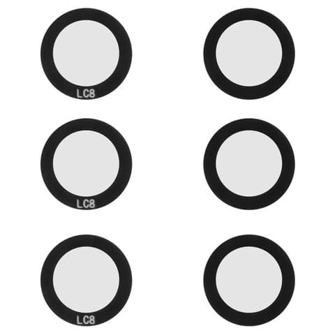 Стекло камеры Samsung SM-M135 Galaxy M13, черное, без рамки