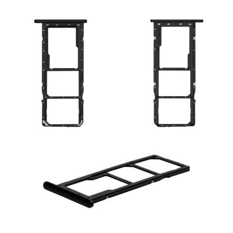 Тримач (лоток) SIM-карты Samsung SM-A135 Galaxy A13, чорний, Original (PRC) | держатель СИМ-карты