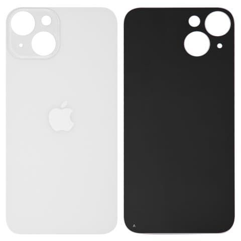 Задня кришка Apple iPhone 14, біла, Starlight, потрібно знімати скло камери, small hole, Original (PRC) | корпус, крышка аккумулятора, АКБ, батареи