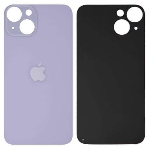 Задня кришка Apple iPhone 14, фіолетова, потрібно знімати скло камери, small hole, Original (PRC) | корпус, крышка аккумулятора, АКБ, батареи