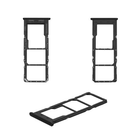 Тримач (лоток) SIM-карты Samsung SM-A235 Galaxy A23, чорний, Original (PRC) | держатель СИМ-карты