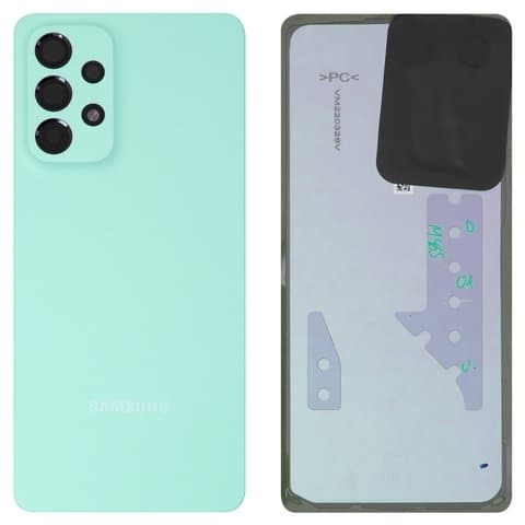 Задня кришка Samsung SM-A736 Galaxy A73 5G, зелена, із склом камери, Original (PRC) | корпус, задняя панель аккумулятора, АКБ, батареи