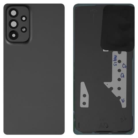 Задня кришка Samsung SM-A736 Galaxy A73 5G, сіра, Gray, із склом камери, Original (PRC) | корпус, задняя панель аккумулятора, АКБ, батареи