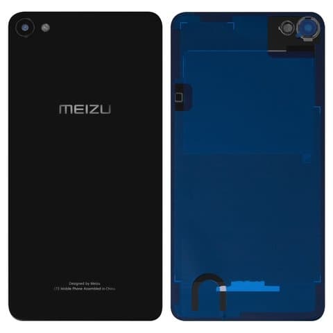 Задня кришка Meizu U20, чорна, Original (PRC), із склом камери | корпус, задняя панель аккумулятора, АКБ, батареи