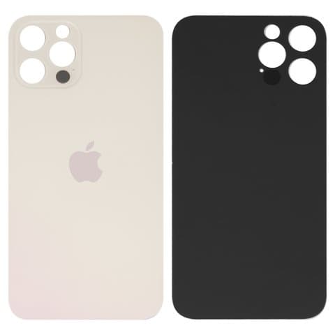 Задня кришка Apple iPhone 12 Pro, золотиста, потрібно знімати скло камери, small hole, Original (PRC) | корпус, крышка аккумулятора, АКБ, батареи