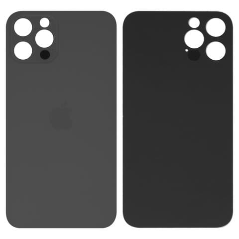 Задня кришка Apple iPhone 12 Pro, сіра, Graphite, потрібно знімати скло камери, small hole, Original (PRC) | корпус, крышка аккумулятора, АКБ, батареи