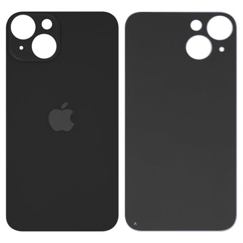 Задня кришка Apple iPhone 14, чорна, Midnight, не потрібно знімати скло камери, big hole, Original (PRC) | корпус, крышка аккумулятора, АКБ, батареи