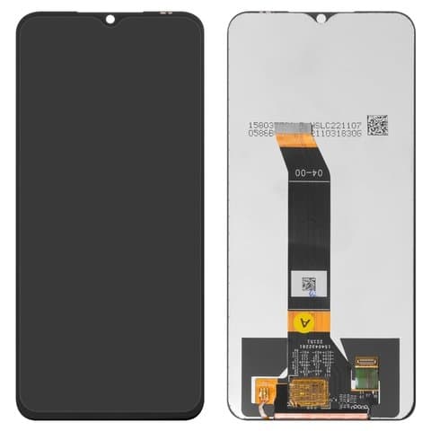 Дисплей Xiaomi Poco M4 5G, Poco M5 4G, Redmi 10 5G, Redmi Note 11E, Redmi Note 11R, 22041219C, 22041219PG, 22071219CG, 22095RA98C, чорний | з тачскріном | Original (PRC) | дисплейный модуль, экран