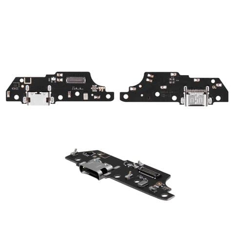 Плата зарядки Motorola Moto E40, XT2159, шлейф коннектора зарядки, с микрофоном, High Copy