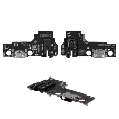 Плата зарядки Realme C30s, C33, микрофона, шлейф коннектора зарядки, коннектора наушников
