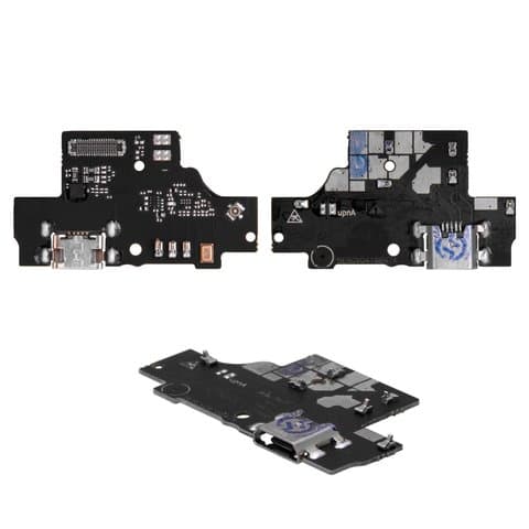 Плата зарядки ZTE Blade A5 (2020), шлейф коннектора зарядки, с микрофоном, High Copy