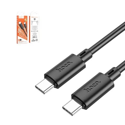 USB-кабель Hoco X88, Type-C на Type-C, 100 см, 60 Вт, поддерживает Mi Turbo Mode, чорний