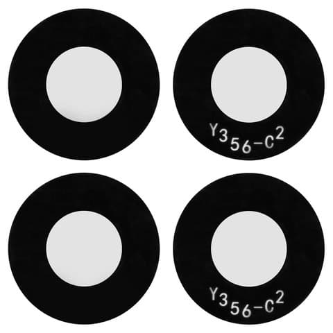 Стекло камеры Xiaomi Poco X5 5G, Redmi Note 12 5G, 22111317I, комплект 2 шт, черное, Original (PRC)