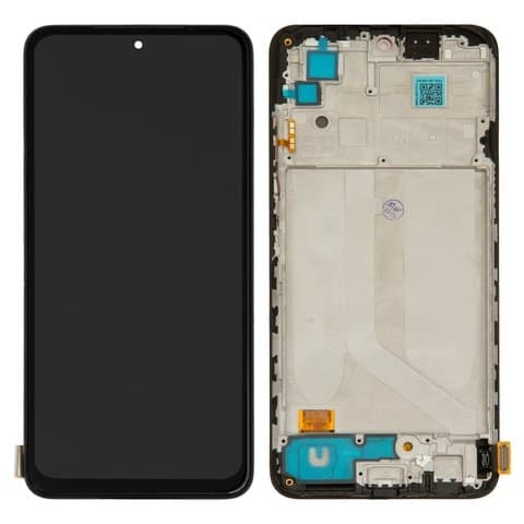 Дисплей Xiaomi Poco M5s, 2207117BPG, Redmi Note 10, M2101K7AG, M2101K7AI, Redmi Note 10S, M2101K7BG, M2101K7BI, M2101K7BL, M2101K7BNY, 2207117BPG, чорний | з тачскріном | High Copy, OLED | дисплейный модуль, экран