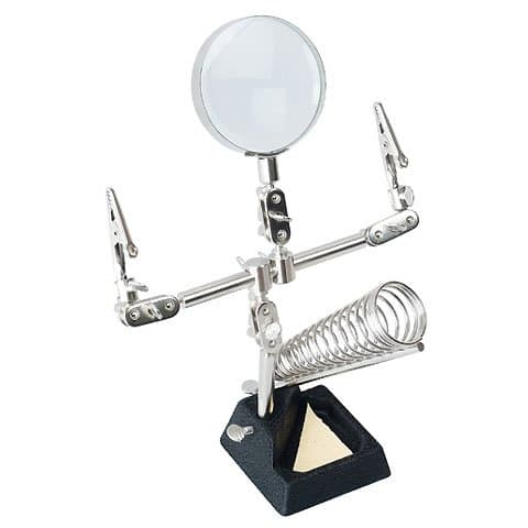 Тримач для плат ProsKit 608-391E, с увеличительной линзой | держатель