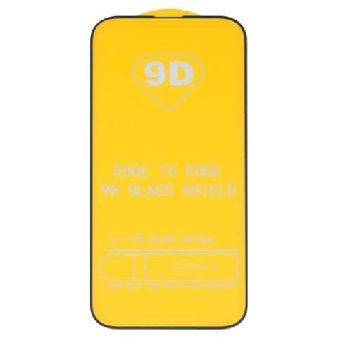 Захисне скло Apple iPhone 14 Pro, iPhone 14 Pro Max, чорне, iNobi, Full Glue, клей на усій поверхні, сумісне з чохлом | Закаленное защитное стекло