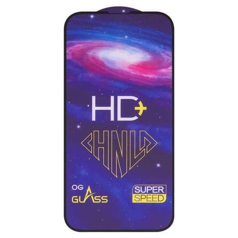 Захисне скло Apple iPhone 14 Pro, iPhone 14 Pro Max, чорне, 0.33 мм, iNobi, Full Glue, клей на усій поверхні, HD+, сумісне з чохлом | Закаленное защитное стекло