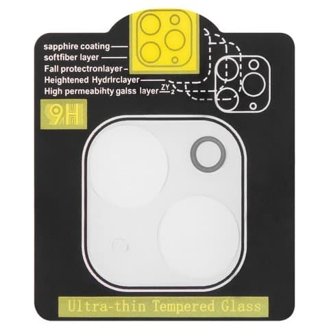 Захисне скло Apple iPhone 13, iPhone 13 Mini, на камеру, 0.2 мм, Heaven | Закаленное защитное стекло