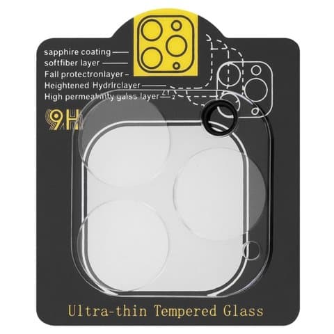 Захисне скло Apple iPhone 13 Pro, iPhone 13 Pro Max, на камеру, 0.2 мм, Heaven | Закаленное защитное стекло