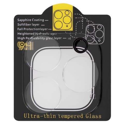 Захисне скло Apple iPhone 14 Pro, iPhone 14 Pro Max, на камеру, 0.2 мм, Heaven | Закаленное защитное стекло