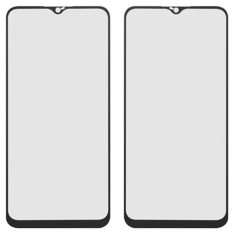 Стекло дисплея Samsung SM-A035 Galaxy A03, черное | стекло тачскрина