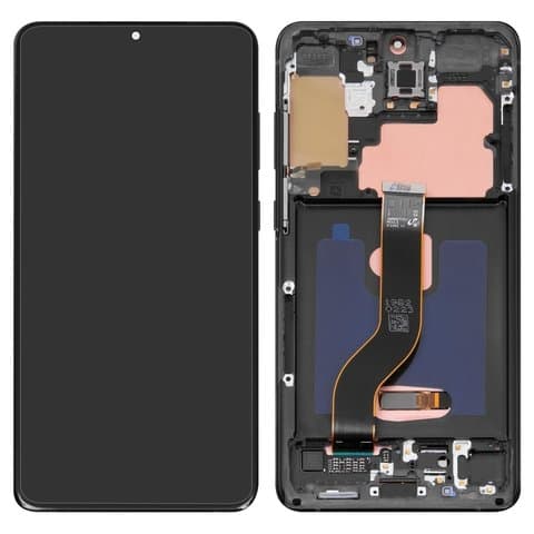 Дисплей Samsung SM-G985 Galaxy S20 Plus, SM-G986 Galaxy S20 Plus 5G, чорний, Cosmic Black | з тачскріном | в передній панелі | Original (PRC), без фронтальной камеры | дисплейный модуль, экран