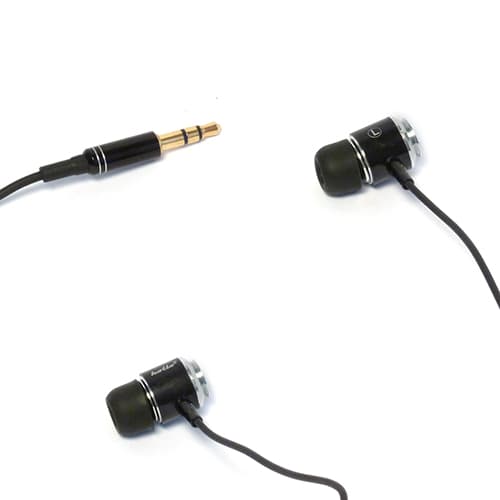 Наушники Hollo вакуумные, модель HMSV-MH03-SBB, серебристые с черным проводом