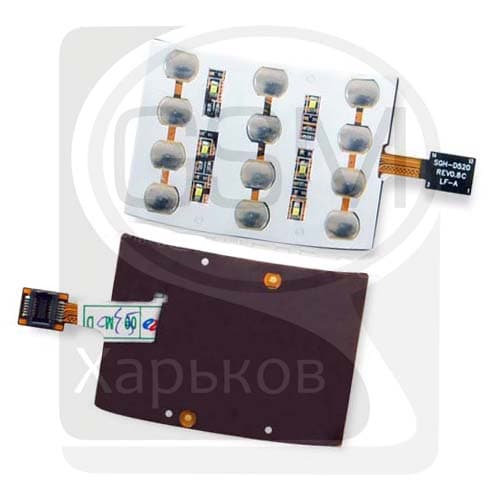 Шлейф Samsung SGH-D520, клавиатуры, нижний, Распродажа!, (шлейф кнопок, клавиатурный модуль)